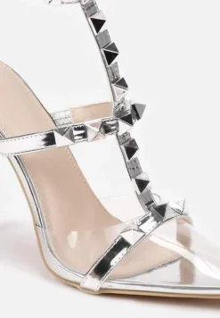 Srebrne Sandały Trusami