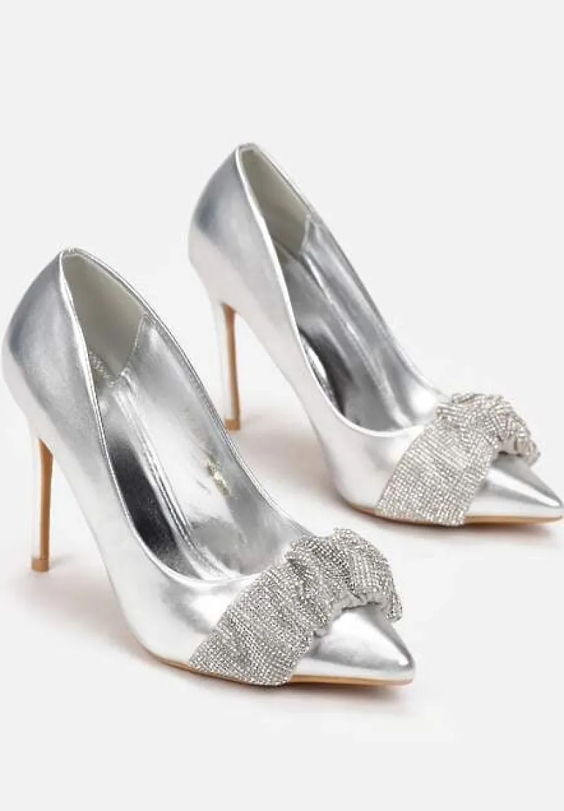 Srebrne Szpilki z Cyrkoniami Salvadora