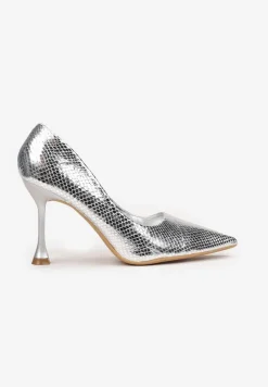 Srebrne Szpilki Zdobione Wężowym Wzorem Olvi