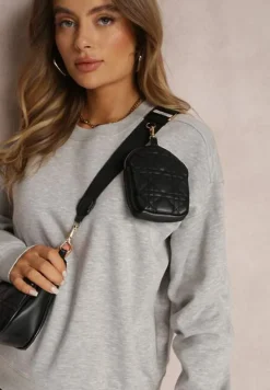 Szara Bluza z Polarową Podszewką Heseh