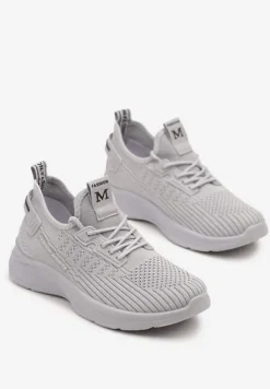 Szare Siateczkowe Buty Sportowe Sneakersy Ulinoria