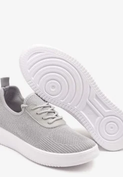Szare Siateczkowe Buty Sportowe Sneakersy Eravessa