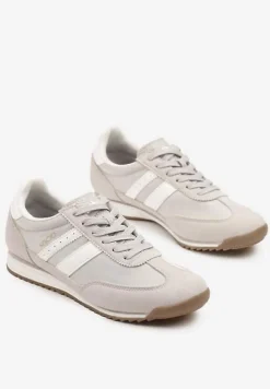 Szare Sneakersy Vico z Ozdobnymi Paskami Voinea
