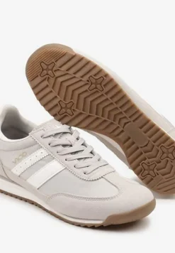 Szare Sneakersy Vico z Ozdobnymi Paskami Voinea