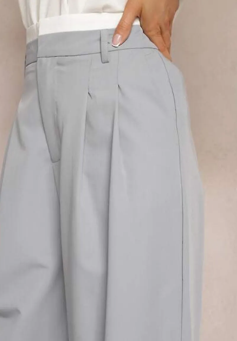 Szare Spodnie z Szerokimi Nogawkami w Kant Kavina