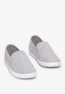 Szare Wsuwane Tenisówki Materiałowe Jaylisa
