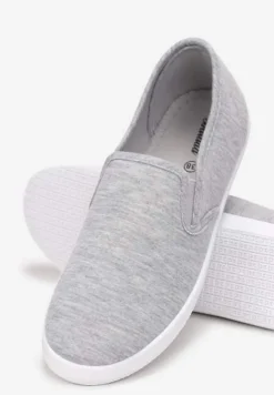 Szare Wsuwane Tenisówki Materiałowe Jaylisa