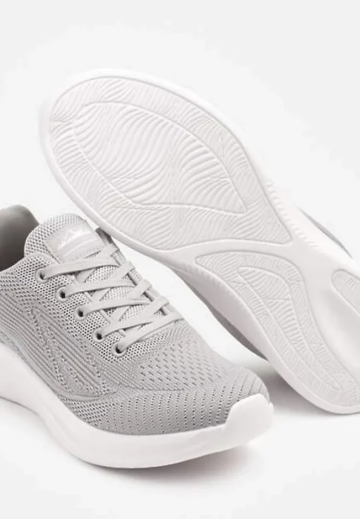 Szaro-Niebieskie Buty Sportowe Sneakersy Zdobione Efektem Ombre Banelissa