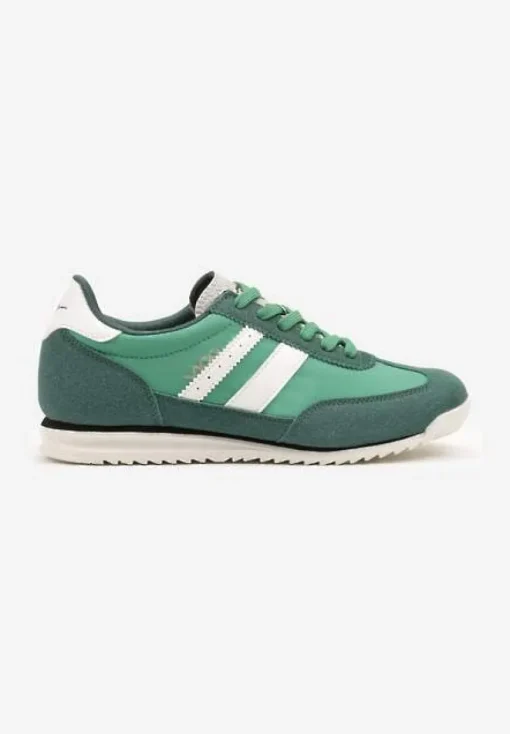 Zielone Sneakersy Vico z Ozdobnymi Paskami Voinea